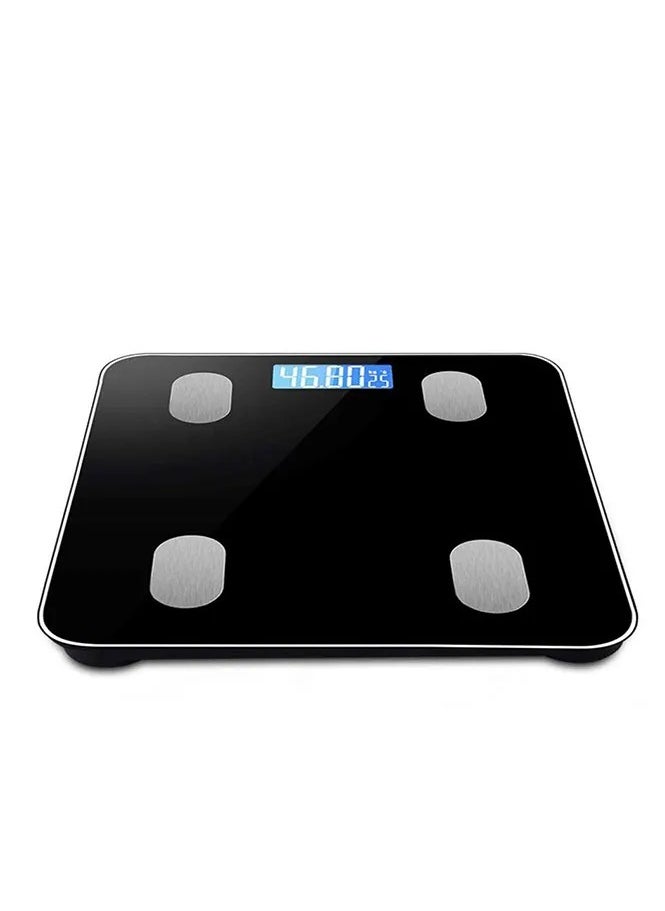 Smart Bluetooth Bathroom Scale C1 - 180kg Capacity, Digital Body Weight Scale with APP Sync for Apple Health, Google Fit & Fitbit, BMI Tracking, Auto Calibration - High Precision Glass Platform (Black)