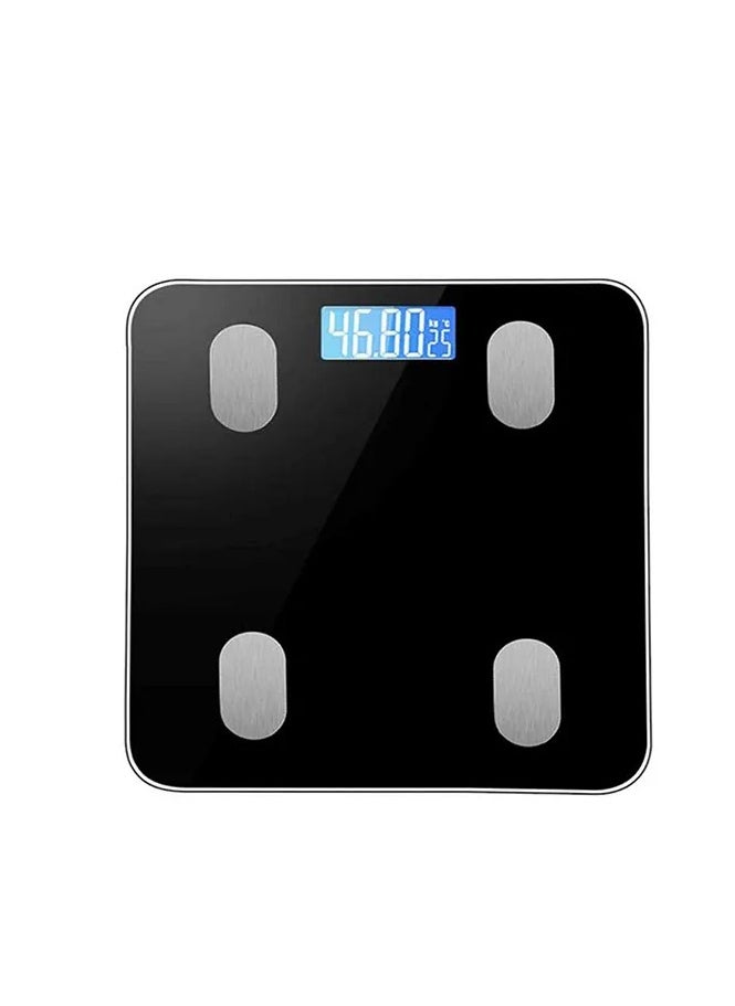 Smart Bluetooth Bathroom Scale C1 - 180kg Capacity, Digital Body Weight Scale with APP Sync for Apple Health, Google Fit & Fitbit, BMI Tracking, Auto Calibration - High Precision Glass Platform (Black)