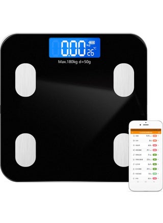 Smart Bluetooth Bathroom Scale C1 - 180kg Capacity, Digital Body Weight Scale with APP Sync for Apple Health, Google Fit & Fitbit, BMI Tracking, Auto Calibration - High Precision Glass Platform (Black) - pzsku/Z1DB632F33117E375A6EEZ/45/1751442046/947bf7b3-3b0c-4bc6-b54c-fda171b18db8