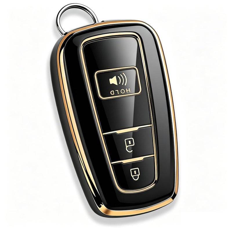 Tautrophen Key Fob Cover Fit for Toyota 20162024 RAV4 Camry Prius Prado - Image 2