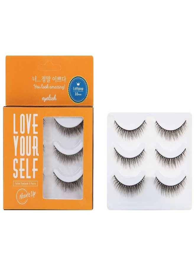 NOON'S UP Natural False Eyelashes (Lollipop) - Customizable & Reusable Eyelashes | Eye-Defining Lashes (10mm) - Image 1