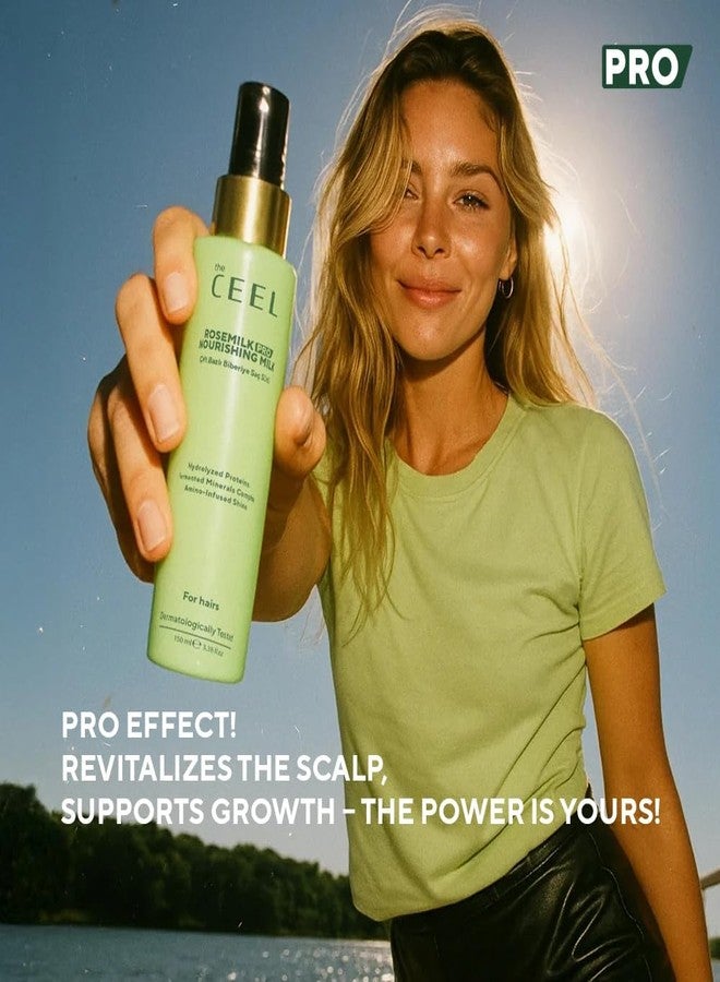 The Ceel Rosemilk Pro Nourishing Leave-In Hair Milk – with Hydrolyzed Proteins, Fermented Minerals & Amino-Infused Shine – Detangles, Strengthens & Softens – 150ml - 5.07 fl.oz - Image 2
