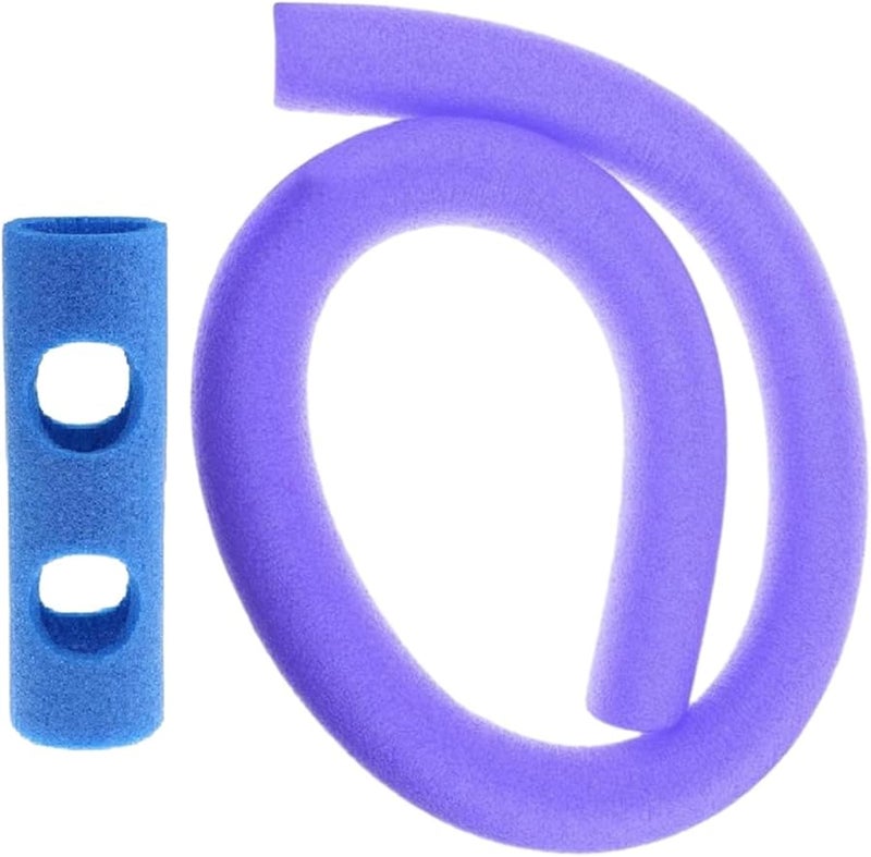 Purple Pool Noodles With 2 Holes 59in Foam Swimming Float Tubes For Kids Adults - Image 1