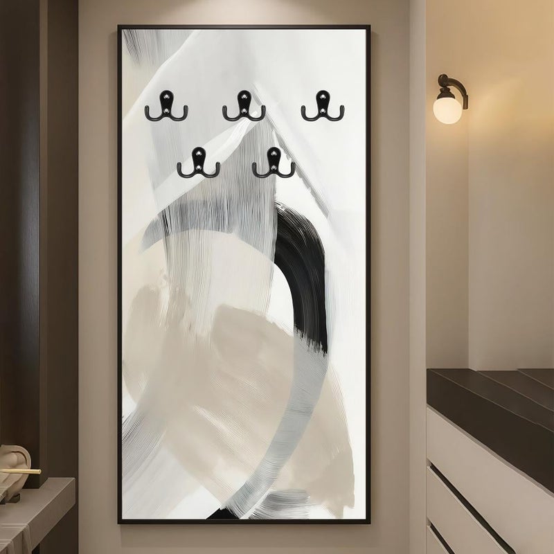 Marktna Decorative Canvas Painting with Hooks for Hanging Clothes - Image 1
