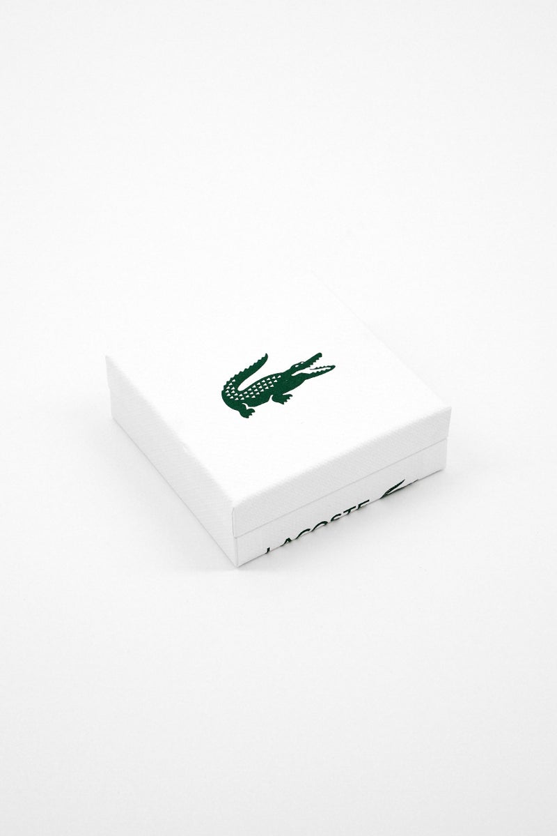 LACOSTE Women Heart Charm Drop Earrings, Silver  - Image 3