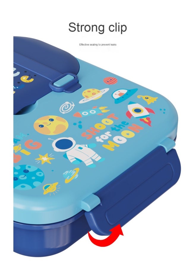 Children's Cartoon Lunch Box, Compartmentalized Bento Box with Fork and Spoon - Image 5