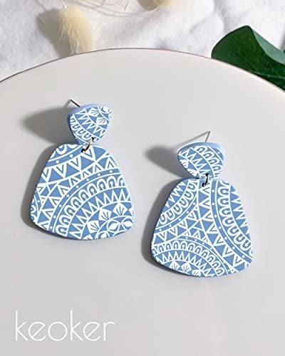 Keoker Boho Silk Screen Stencils for Polymer Clay, 3PCS Aztec Silk Screen for Polymer Clay, for Printing on Jewelry Clay Earrings Decoration, Each 6" X 3.8" (Boho) - Image 5