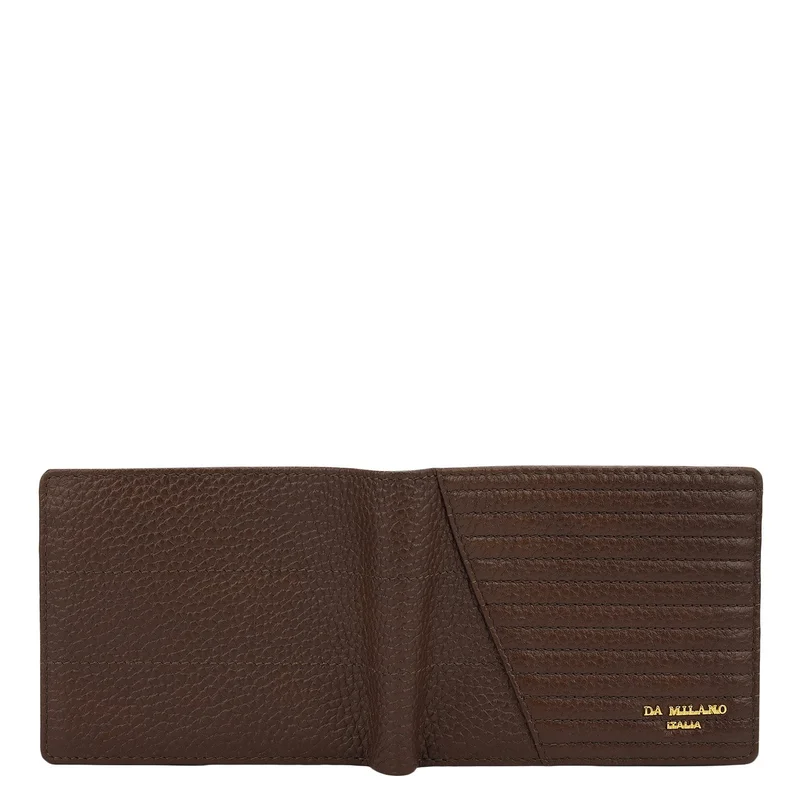 Da Milano Espresso Espresso Bifold Leather Mens Wallet for Men | Best Price UAE