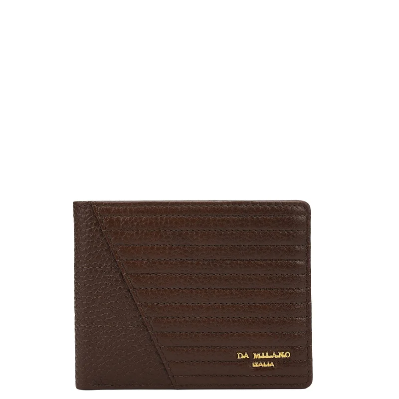 Da Milano Espresso Bifold Leather Mens Wallet