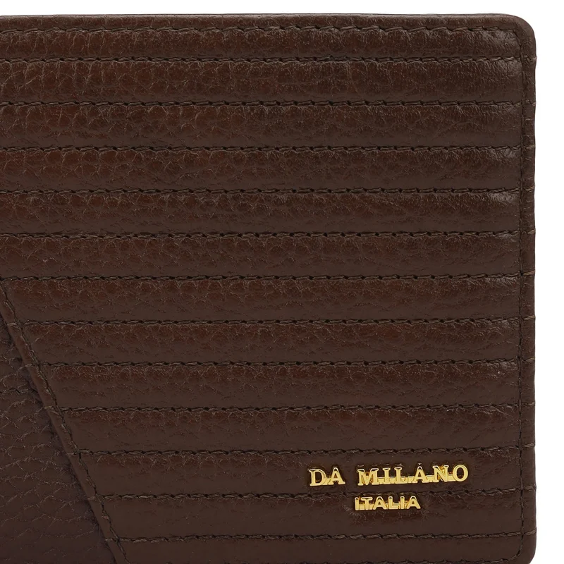 Da Milano Espresso Espresso Bifold Leather Mens Wallet for Men | Best Price UAE