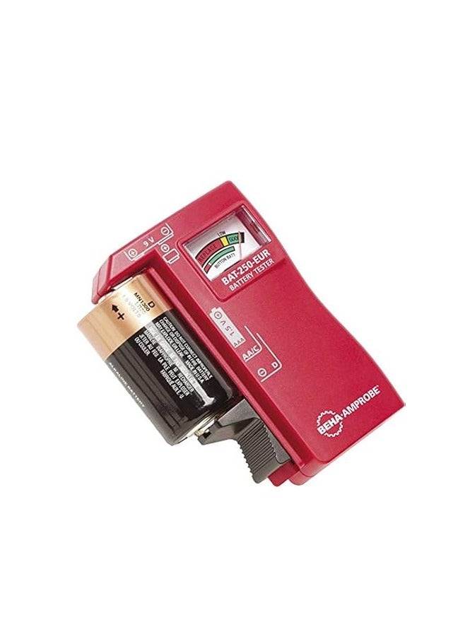 KNP BAT-250-EUR Battery Tester is a device used to check the condition and voltage of batteries It helps in diagnosing battery health and determining whether a battery is functioning properly or needs to be replaced. - Image 3