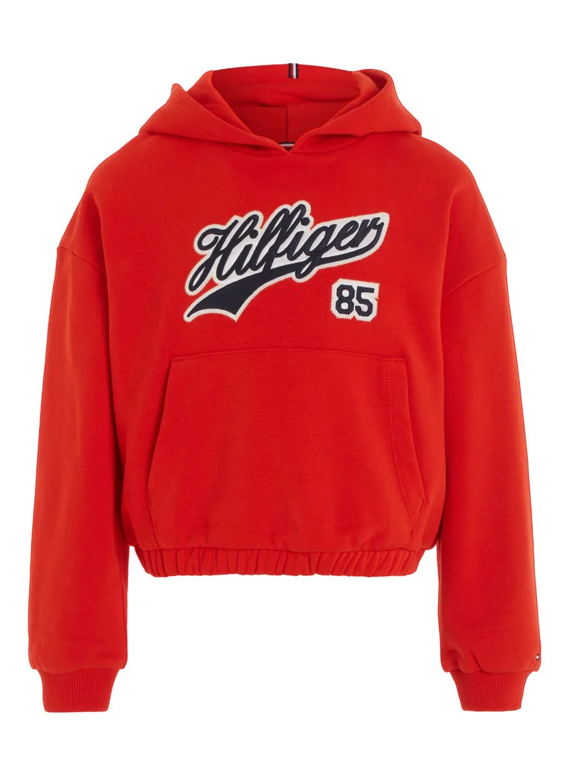 TOMMY HILFIGER Kids Text Script Hoodie