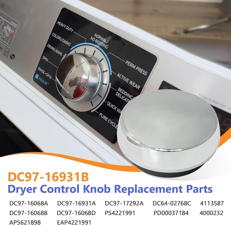 Delixike DC97-16931B DC64-02768A Knob Fits for Samsung Dryer Washer Control Encoder - Image 4