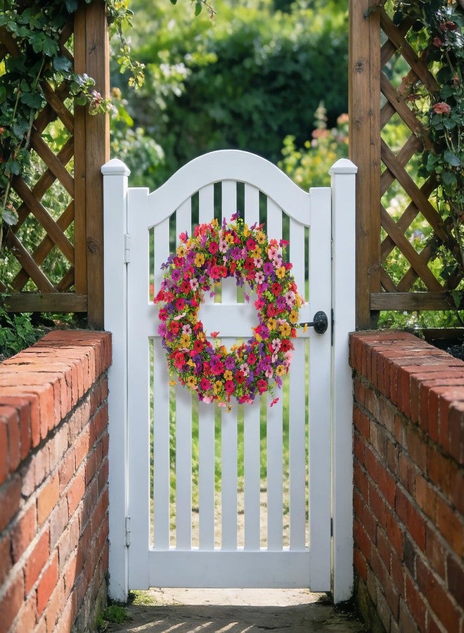 Ammyoo Artificial Flowers Garland Ivy, 4 Pack 5.9 FT Spring Summer Decor UV Resistant Fake Mums Floral Vine Silk Daisy Hanging Flower for Home Garden Wedding Decor Photo Booth Backdrop(Mix) - Image 5