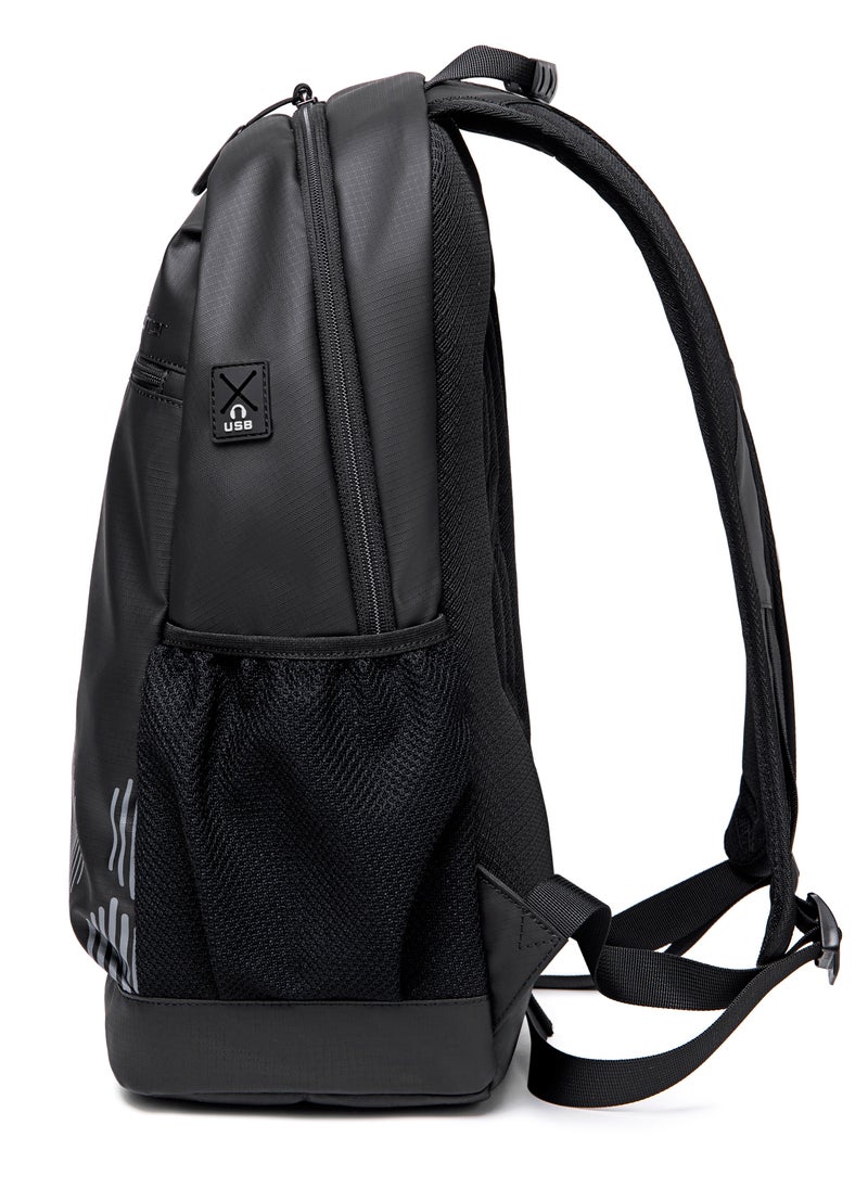 ARCTIC HUNTER Travel Backpack Large Capacity Laptop Backpack Men and Women Business Travel Bag School Bag Multifunctional B00489 Black  - Image 4