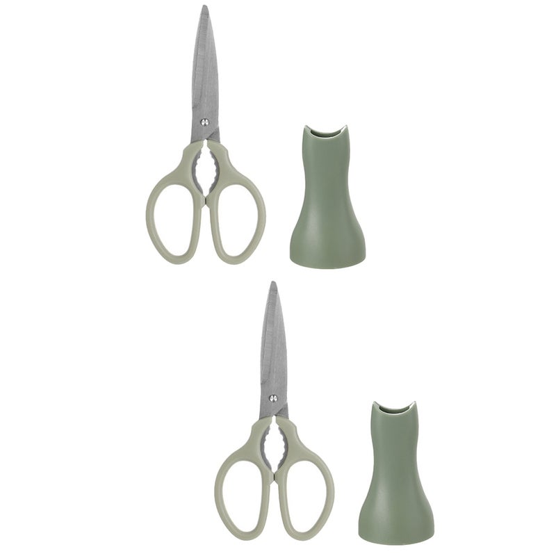 2 Sets of Multi-function Food Scissor Convenient Daily Use Potato Kitchen Supply - Image 1