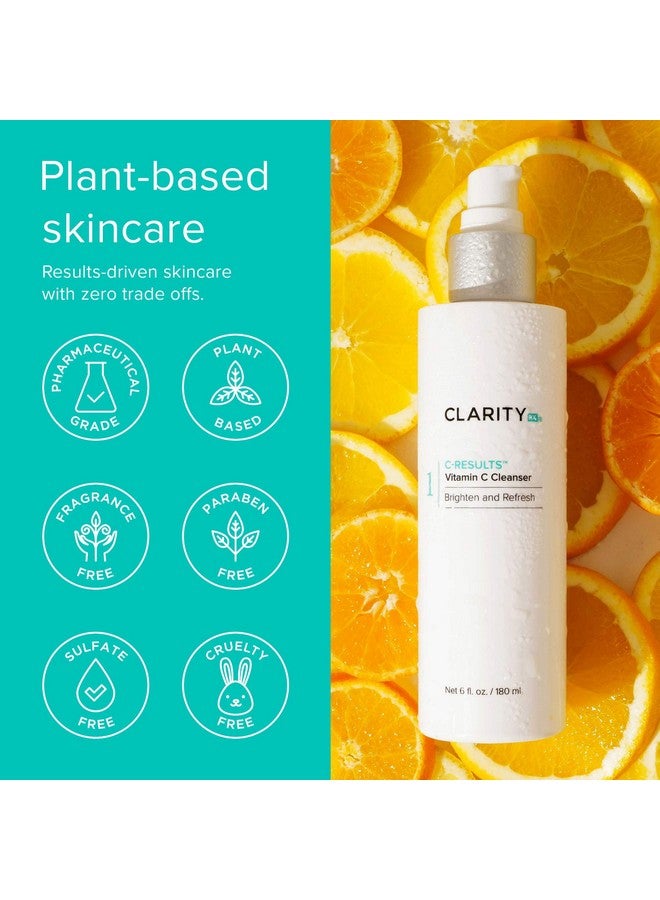 ClarityRx C-Results Vitamin C Facial Cleanser, Natural Plant-Based Brightening Face Wash with Lactic Acid (1 fl oz) - Image 5