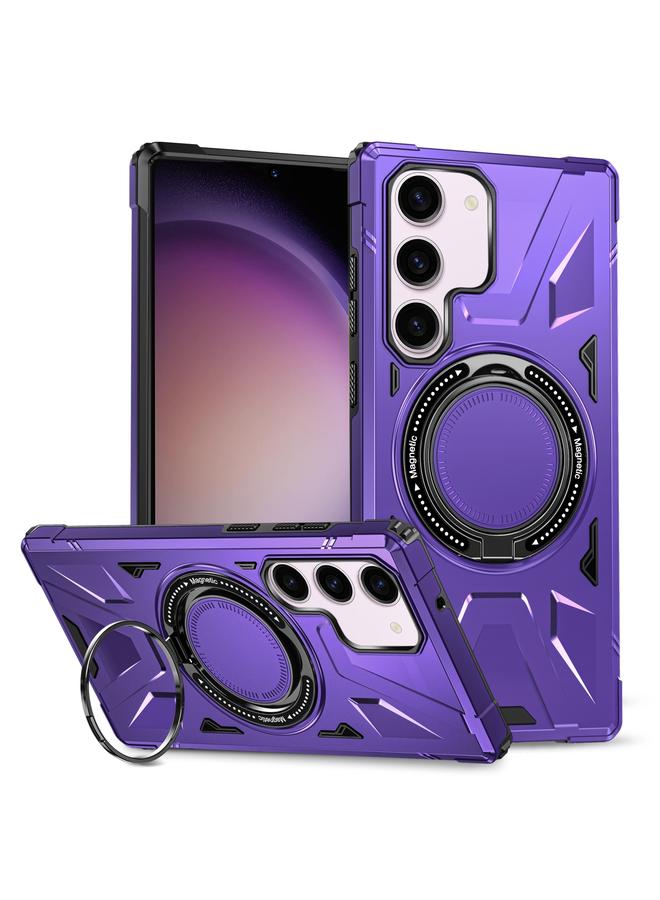 S-TOP Case For Samsung Galaxy S23+ 5G MagSafe Magnetic Shockproof Phone Case with Ring Holder - Image 1