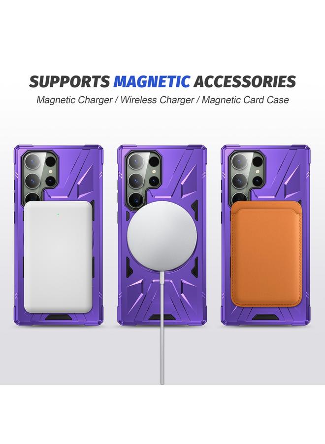 S-TOP Case For Samsung Galaxy S23+ 5G MagSafe Magnetic Shockproof Phone Case with Ring Holder - Image 5