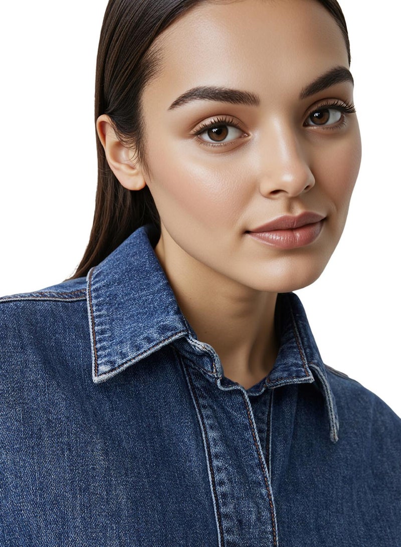 French Connection Finley Denim Short Sleeve Shirt - Image 4