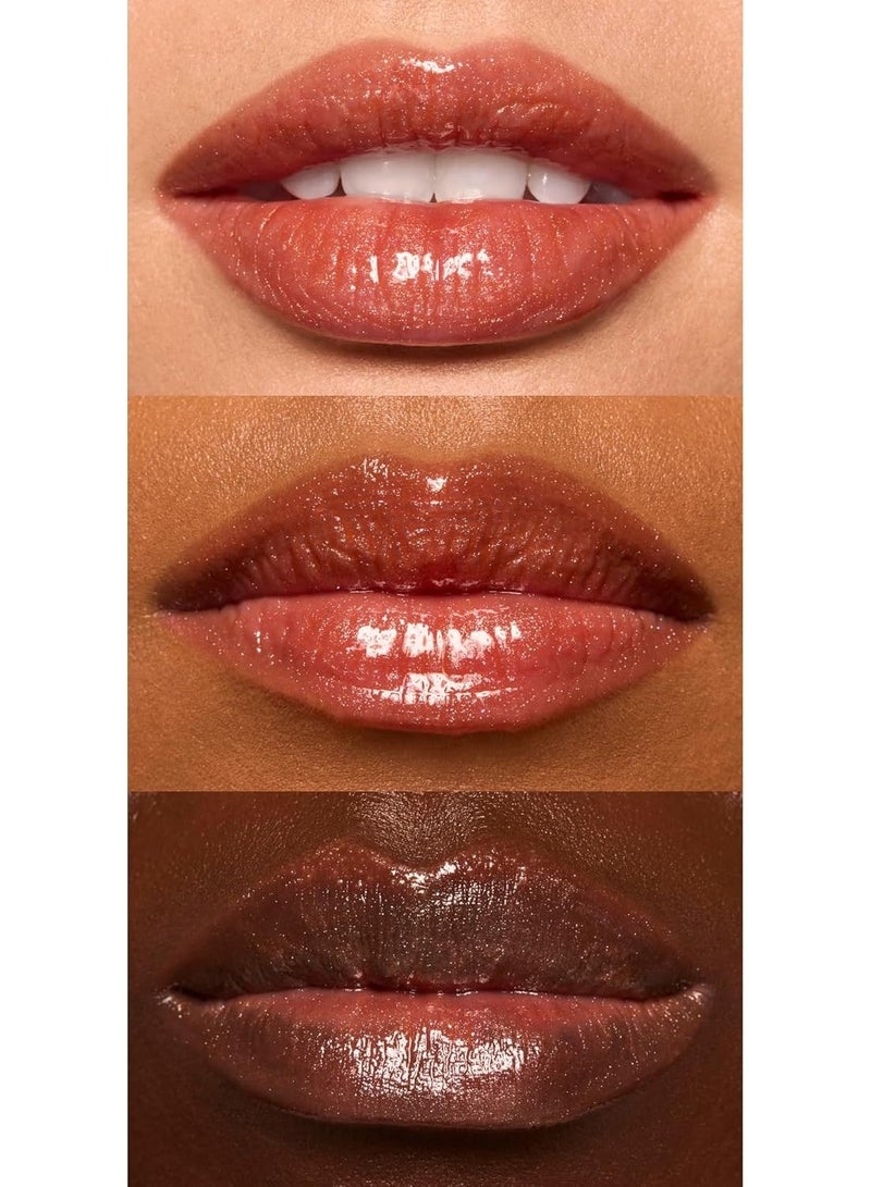 elf Glow Reviver Lip Oil, Nourishing and Hydrating with High-Shine Glimmer Finish & Sheer Wash Of Color, Minty Scent, Non-Sticky, Vegan & Cruelty-free, Super-neutral - Image 4