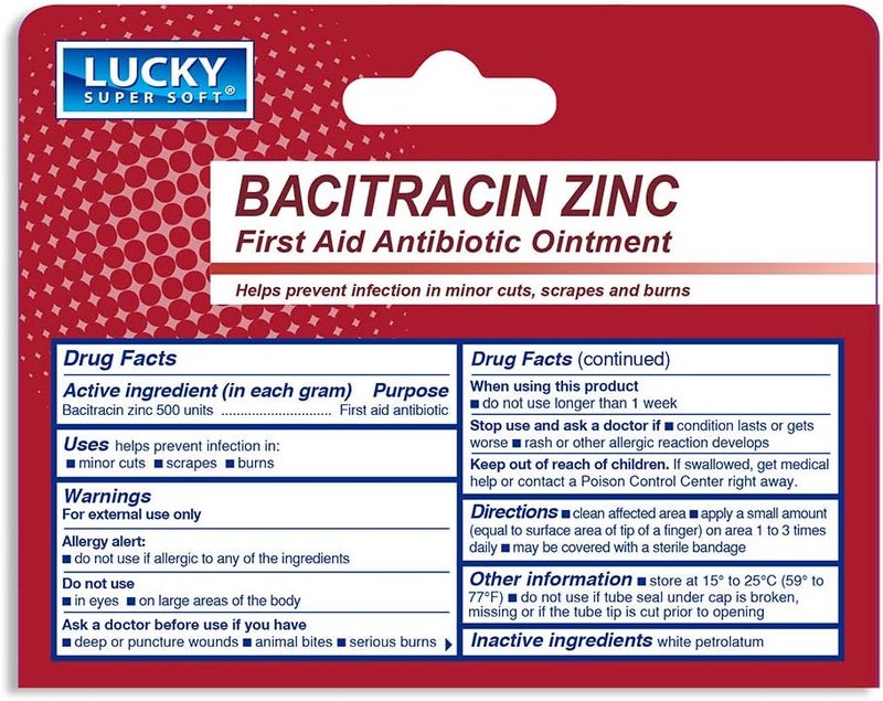 lucky super soft First Aid Antibiotic Ointment with Bacitracin 05 Ounce - Image 2