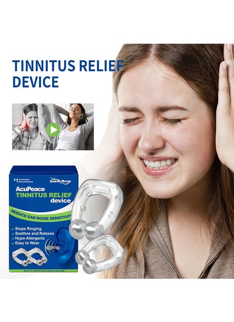 AcuPeace Tinnitus Relief device -Reduce Ear Noise S Ensitivity  Clip Ear Discomfort Tinnitus Ear Back Ear Health Ear Acupoint Massage Clip