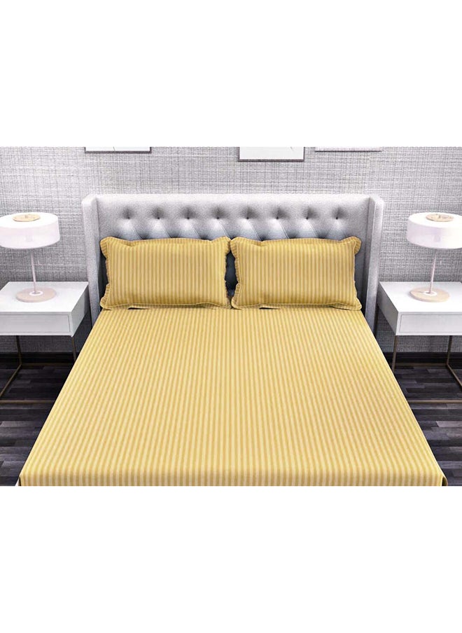 Hotel Collection - HOTEL COLLECTION BrownDouble Flat Sheet with 2 Pillow Cases 220x240 cm - Image 1