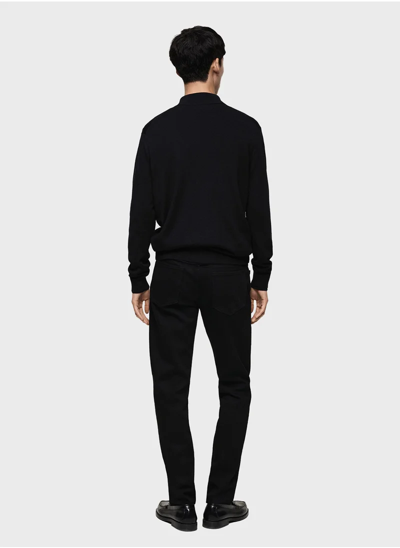 Mango Man Willyp Half Zip Through Pull Over Sweater