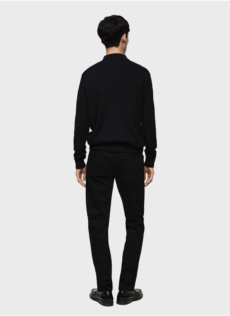 Mango Man Willyp Half Zip Through Pull Over Sweater  - Image 2