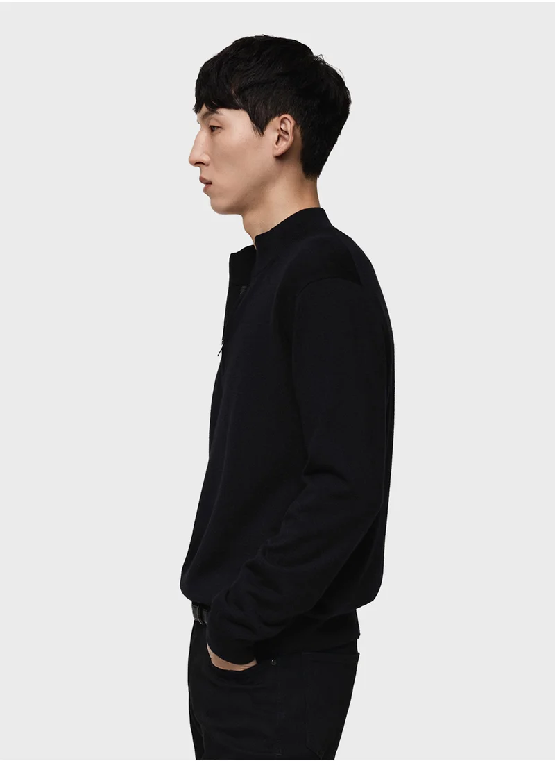 مانجو مان Willyp Half Zip Through Pull Over Sweater