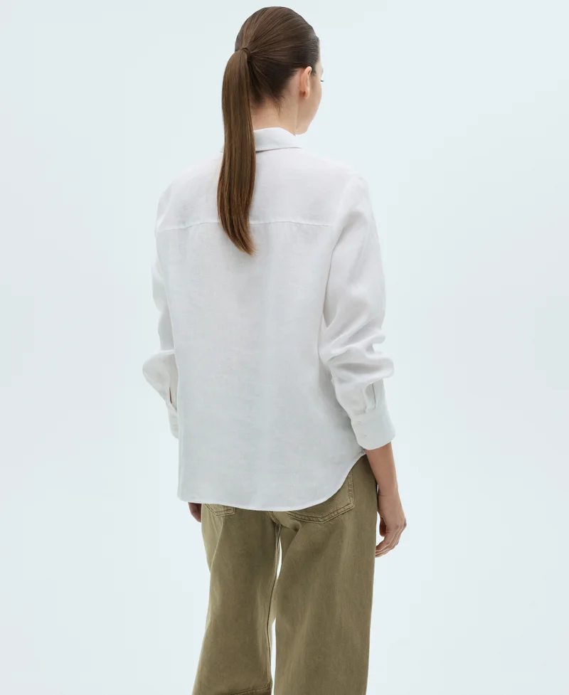 مانجو Pocket linen shirt