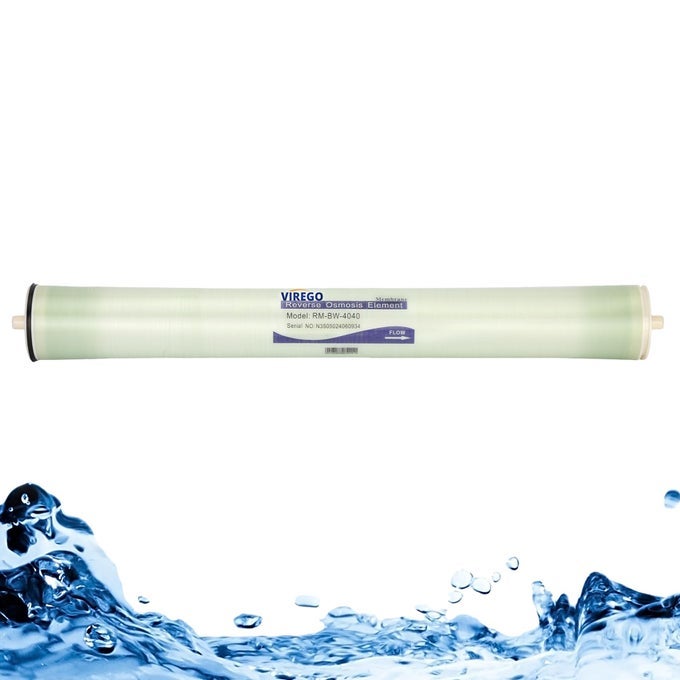 BW4040 BW4040 REVERSE OSMOSIS MEMBRANE FOR DESALINATION OF BRACKISH WATER 4X40 REVERSE OSMOSIS MEMBRANE FOR WHOLE HOUSE MUNICIPAL WATER NSF CERTIFIED 995 DESALINATION RATE 2400 GPD