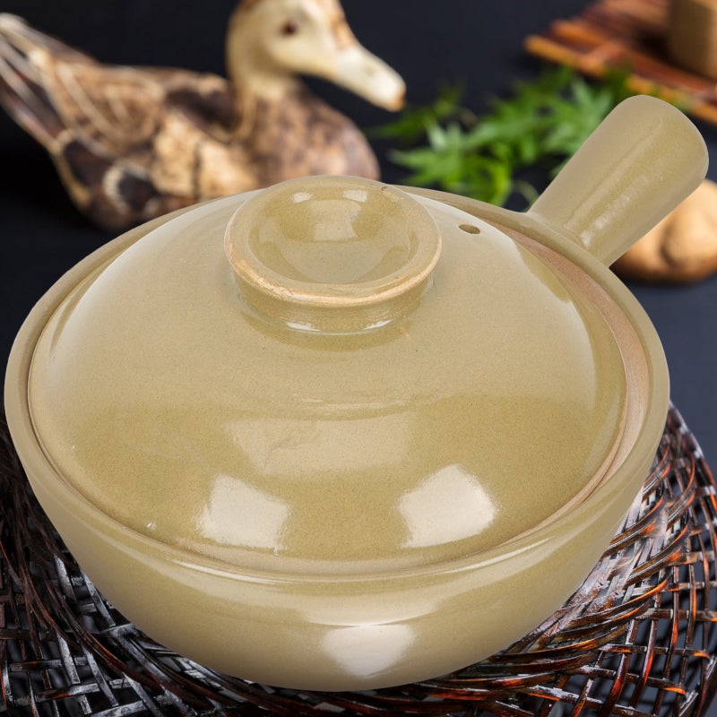 🍳 طاجن فخاري بيد سميكة واحدة مصنوعة من مادة متينة للاستخدام الآمن في المطبخ - Image 4