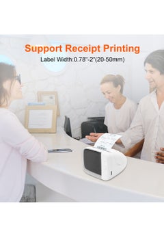 Angmei Label Maker Machine,Thermal Label Printer, Mini Portable Bluetooth Thermal Labeler for Barcode, Name, Address, Labeling, Mailing Compatible with Phone & Laptop  - Image 3