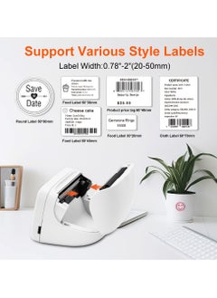 Angmei Label Maker Machine,Thermal Label Printer, Mini Portable Bluetooth Thermal Labeler for Barcode, Name, Address, Labeling, Mailing Compatible with Phone & Laptop  - Image 4