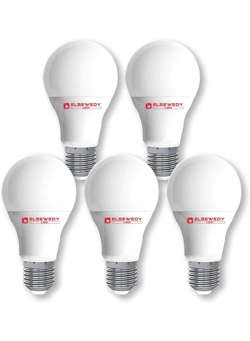 السويدى لمبة ليد 12 واط اضاءة ابيض, 5 قطع - Image 2