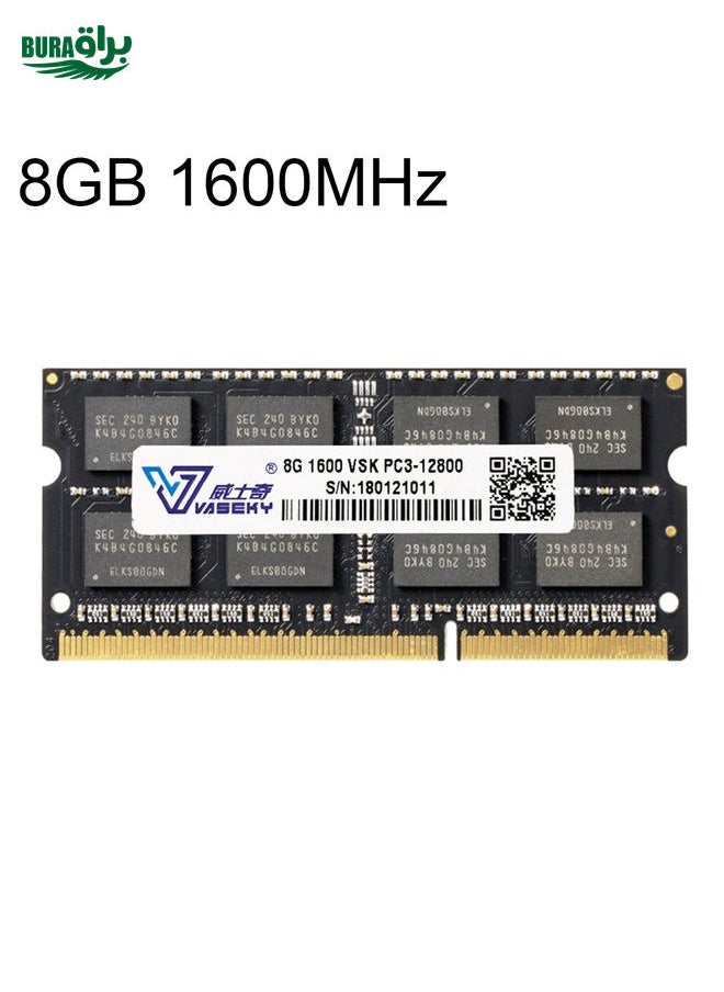 BURAQ Vaseky 8GB 1600MHz PC3-12800 DDR3 PC Memory RAM Module for Laptop  - Image 1