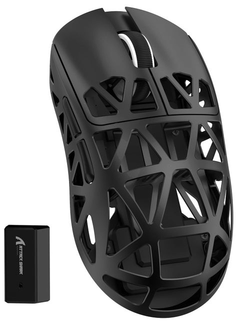 R2 Wireless Gaming Mouse, Superlight Magnesium Alloy, PAW3950 42000 DPI Optical Sensor, 8000Hz Polling Rate, 2.4G/BT/Wired Programmable Mice for Win Mac Gamer