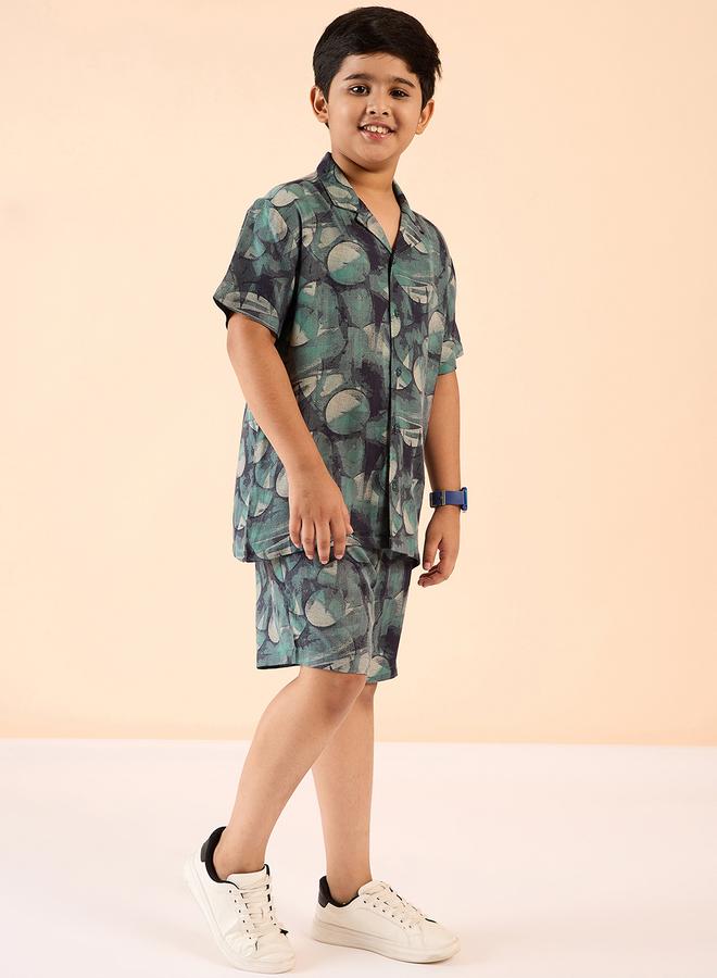 ستايلو بج طقم قميص وشورت بطبعة ستايلو باغ الكاملة - Image 4