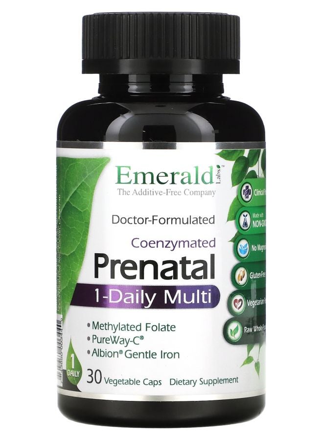 CoEnzymated Prenatal 1-Daily Multi 30 Vegetable Caps
