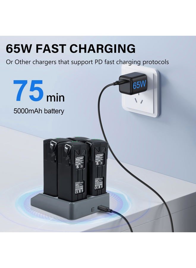 STARTRC Mavic 3 Series LCD Battery Charging Hub,Battery Charger 4 Batteries for DJI Mavic 3 Classic,Mavic 3 Cine,Mavic 3 Pro Drone Accessories - Image 3