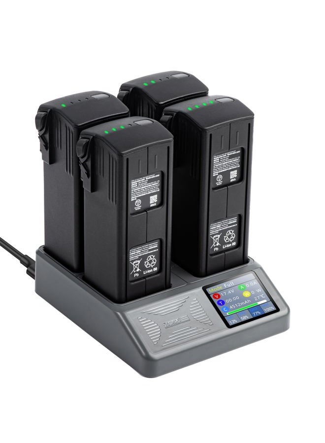STARTRC Mavic 3 Series LCD Battery Charging Hub,Battery Charger 4 Batteries for DJI Mavic 3 Classic,Mavic 3 Cine,Mavic 3 Pro Drone Accessories - Image 1