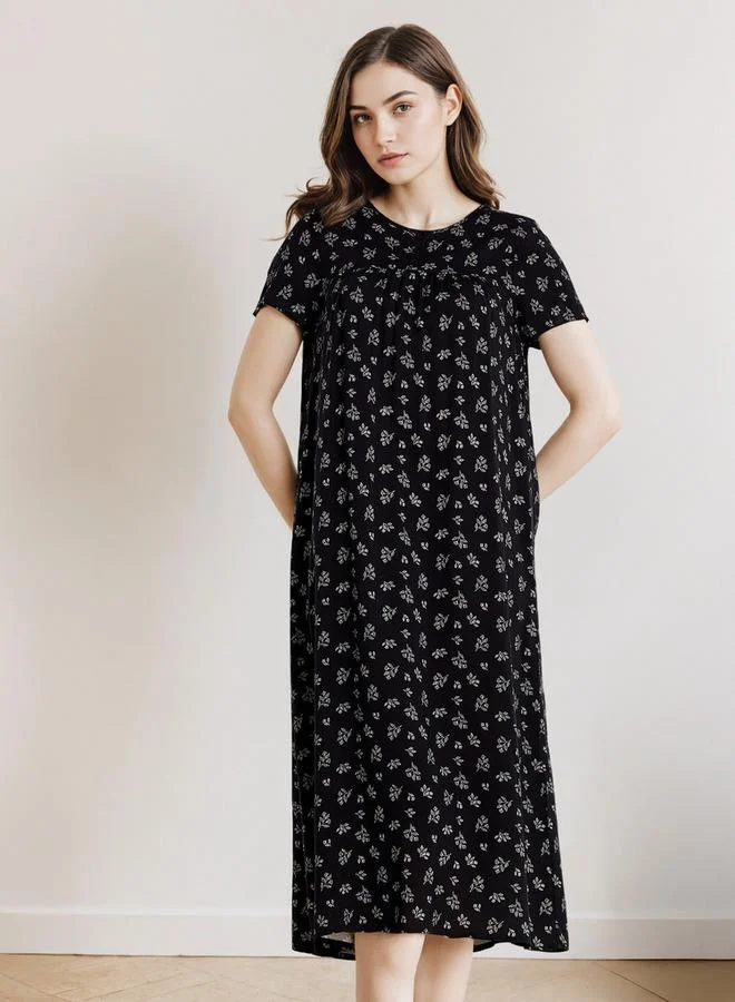 سبلاش فيڤ فستان نوم بطبعة زهور