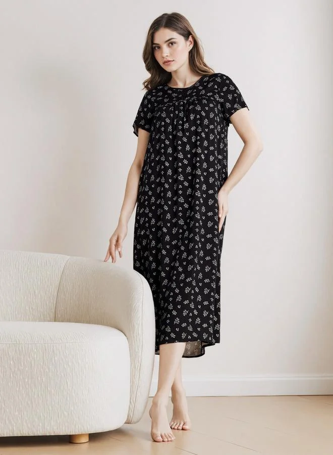 سبلاش فيڤ فستان نوم بطبعة زهور