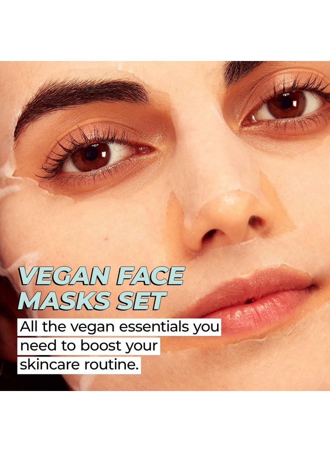 Vitamasques - Vitamasques Vegan Face Sheet Masks Kit, 8-Pack - Collection of Triple-Layer Sheet Facial Masks Made With Premium and Natural Ingredients to Boost your Skincare Routine - Image 1