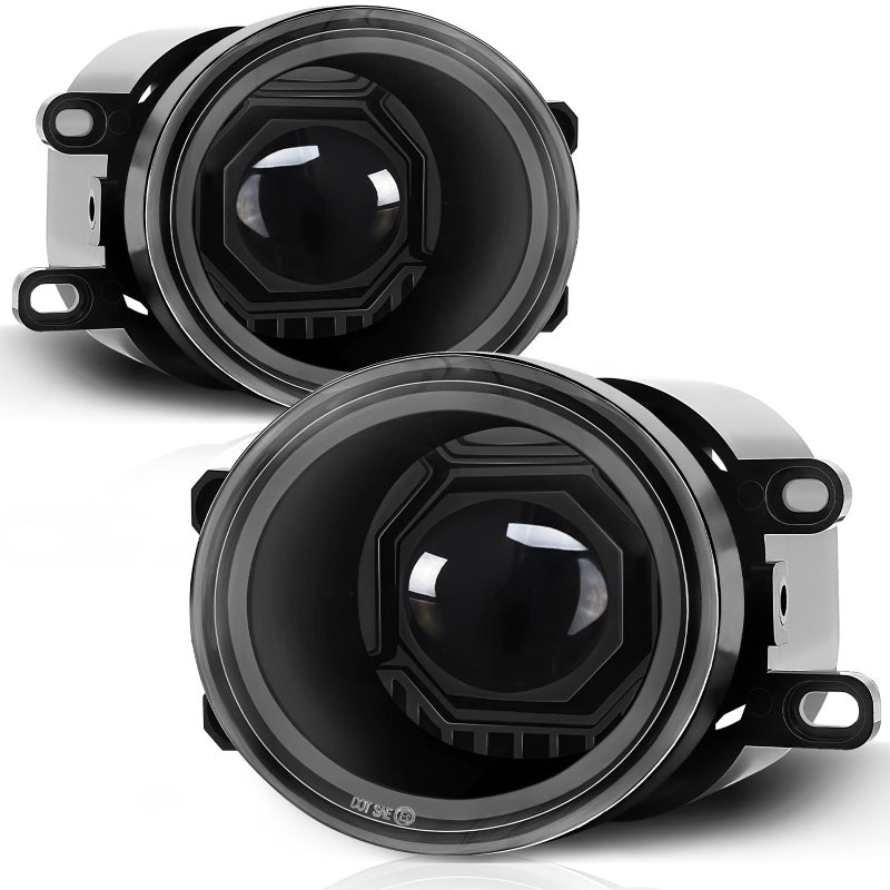 KARSAM Round LED Fog Lights Assembly for 20162023 Toyota Tacoma 20142023 4Runner 20142019 Tundra 20072014 Camry 20062012 RAV4 20062013 Yaris 20082013 Lexus ISF Front Bumper Driving Lamp