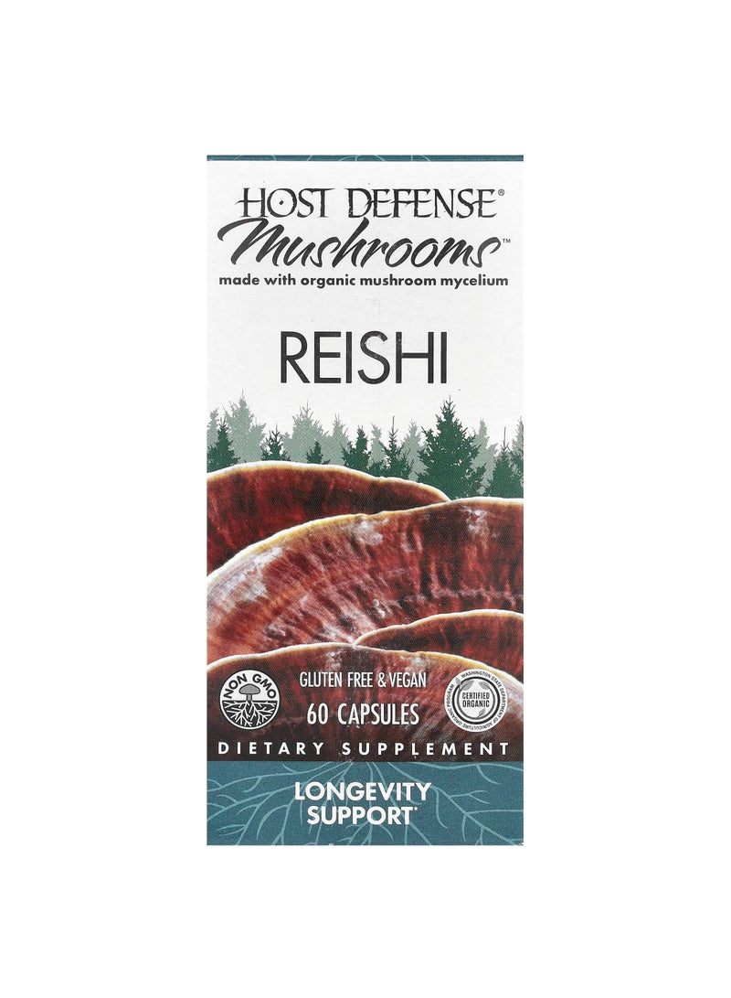 Mushrooms™, Reishi, 60 Capsules (0.5 g per Capsule)