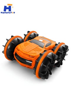 Harvestoy 2.4Ghz 4WD Remote Control  Stunt Car with Double Sided Rotating and 360° Flips, Water and Land Wateproof Elecrtric Toy Car for Kids, Boys & Girls  - Image 1