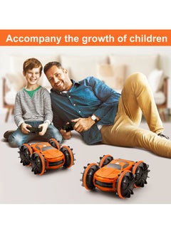 Harvestoy 2.4Ghz 4WD Remote Control  Stunt Car with Double Sided Rotating and 360° Flips, Water and Land Wateproof Elecrtric Toy Car for Kids, Boys & Girls  - Image 5
